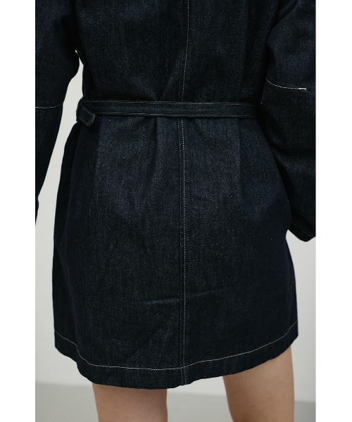 STYLEMIXER(スタイルミキサー)の「デニムカバーオールミニワンピース(ワンピース・レディース・インディゴブルー・MEDIUM/SMALL)」の13枚目の写真