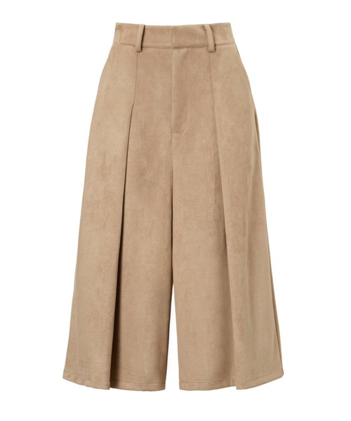 WILLFULLY（ウィルフリー）の「front tuck midi length flare PT（その他パンツ・レディース・ブルー/タン/ブラック・FREE）」の3枚目の写真