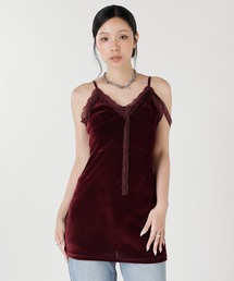 forget-me-nots（フォーゲットミーノッツ）の「VELOUR CAMISOLE DRESS FMN-26AW-OP001（ドレス）」
