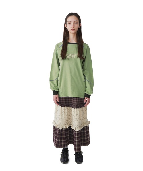 SUNLOVE(サンラブ)の「Quiet Training LS Tee(Tシャツ/カットソー・レディース・ブラウン/ライトグリーン・L/S/M)」の13枚目の写真