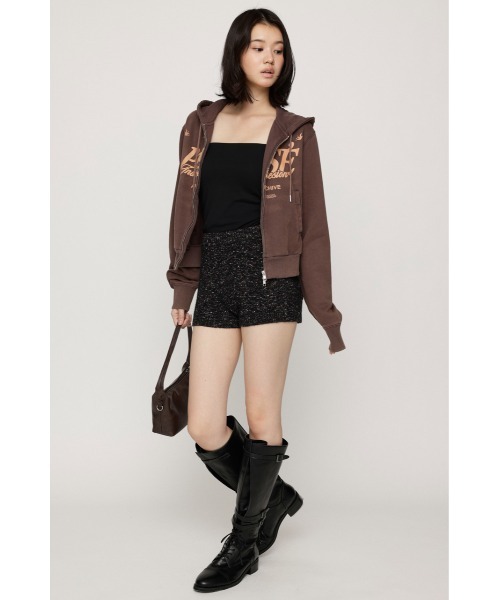 SLY(スライ)の「MULTI COLAR KNIT S/PT マルチカラーニットショートパンツ 秋服(スラックス・レディース・ブラック系その他2/ブルー系その他・FREE)」の3枚目の写真