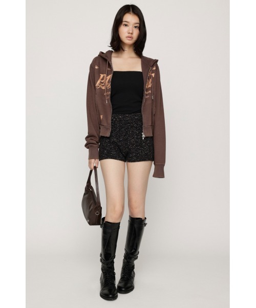 SLY(スライ)の「MULTI COLAR KNIT S/PT マルチカラーニットショートパンツ 秋服(スラックス・レディース・ブラック系その他2/ブルー系その他・FREE)」の4枚目の写真
