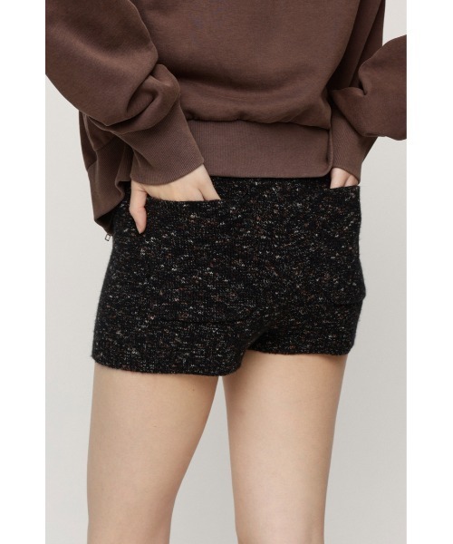 SLY(スライ)の「MULTI COLAR KNIT S/PT マルチカラーニットショートパンツ 秋服(スラックス・レディース・ブラック系その他2/ブルー系その他・FREE)」の6枚目の写真