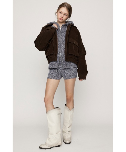 SLY(スライ)の「MULTI COLAR KNIT S/PT マルチカラーニットショートパンツ 秋服(スラックス・レディース・ブラック系その他2/ブルー系その他・FREE)」の11枚目の写真