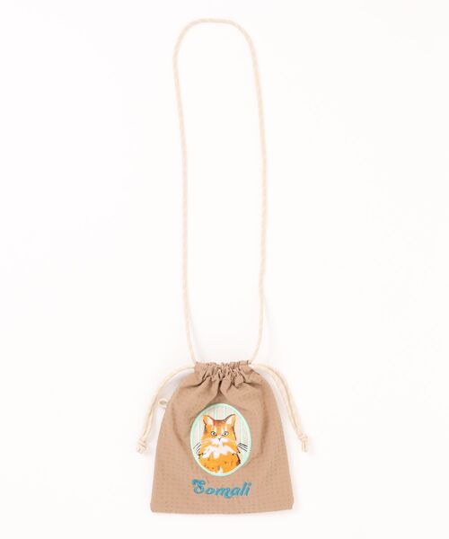 and it_(アンドイット)の「猫ちゃん刺繍巾着ミニショルダー(ショルダーバッグ・レディース・その他2/その他3/その他4/その他1・FREE)」の2枚目の写真
