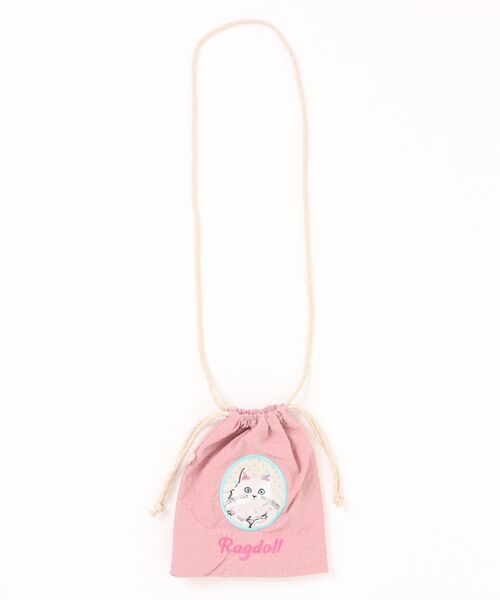 and it_(アンドイット)の「猫ちゃん刺繍巾着ミニショルダー(ショルダーバッグ・レディース・その他2/その他3/その他4/その他1・FREE)」の1枚目の写真