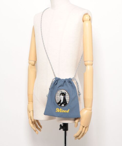 and it_(アンドイット)の「猫ちゃん刺繍巾着ミニショルダー(ショルダーバッグ・レディース・その他2/その他3/その他4/その他1・FREE)」の8枚目の写真