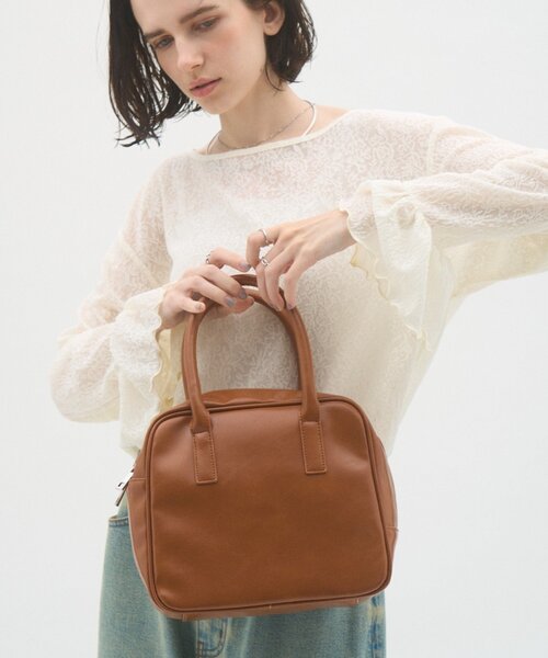 CIAOPANIC TYPY(チャオパニックティピー)の「:【ZOZO限定】復刻!エナメルボストンBAG(ショルダーバッグ・レディース・ブラック/ブラウン/シルバー・ONE SIZE)」の10枚目の写真