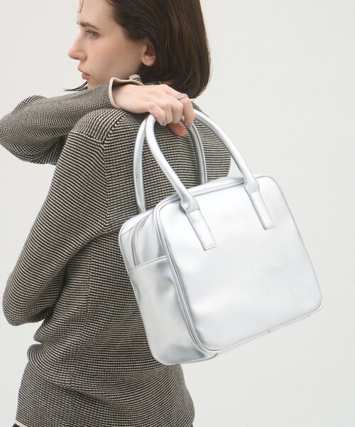 CIAOPANIC TYPY(チャオパニックティピー)の「:【ZOZO限定】復刻!エナメルボストンBAG(ショルダーバッグ・レディース・ブラック/ブラウン/シルバー・ONE SIZE)」の14枚目の写真