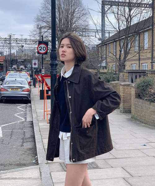 haag(ヘイグ)の「a washed leather jacket (espresso)(ライダースジャケット・レディース・その他・FREE)」の3枚目の写真