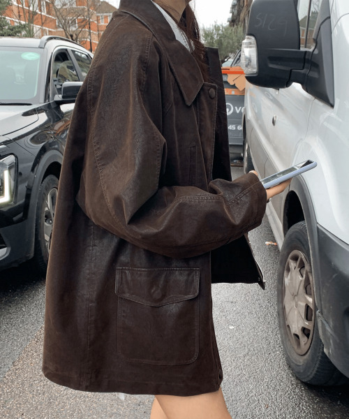 haag(ヘイグ)の「a washed leather jacket (espresso)(ライダースジャケット・レディース・その他・FREE)」の15枚目の写真