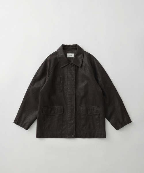 haag(ヘイグ)の「a washed leather jacket (espresso)(ライダースジャケット・レディース・その他・FREE)」の16枚目の写真