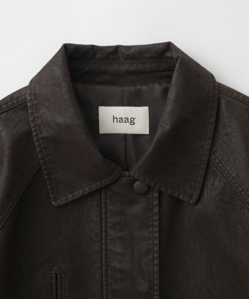haag(ヘイグ)の「a washed leather jacket (espresso)(ライダースジャケット・レディース・その他・FREE)」の19枚目の写真