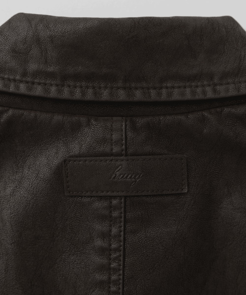haag(ヘイグ)の「a washed leather jacket (espresso)(ライダースジャケット・レディース・その他・FREE)」の20枚目の写真