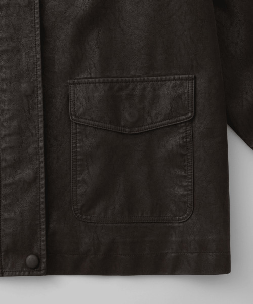 haag(ヘイグ)の「a washed leather jacket (espresso)(ライダースジャケット・レディース・その他・FREE)」の22枚目の写真