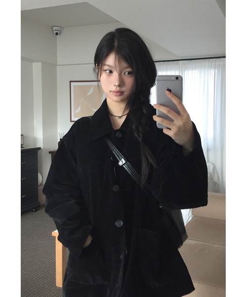 modimood(モディムード)の「スエードフォーマルフィットジャケット(その他アウター・レディース・ブラック/ブラウン・MEDIUM/LARGE)」の20枚目の写真