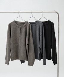 a lit r（ア リトル）の「Henry Neck Knit（ニット/セーター）」