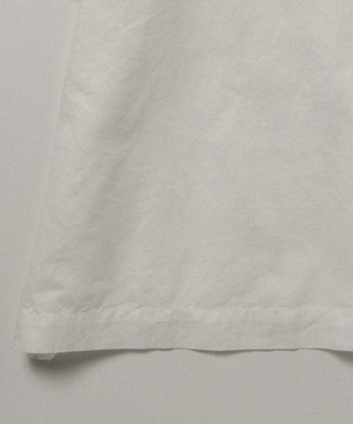 BEAMS BOY（ビームスボーイ）の「BEAMS BOY / コットンリネン フリル衿 ショートスリーブ（シャツ/ブラウス・レディース・ホワイト/ブルー/ネイビー・ONE SIZE）」の19枚目の写真