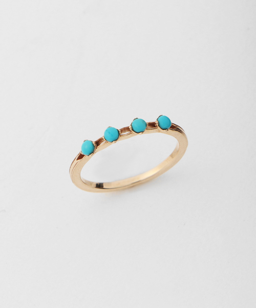 ノジェス K10YG エメラルド ピンキーリング K10ピンキーリング