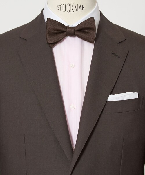 ミニ ヘリンボーン ソリッド ボウタイ 蝶ネクタイ（蝶ネクタイ）｜green label relaxing（グリーンレーベルリラクシング） 5,121円