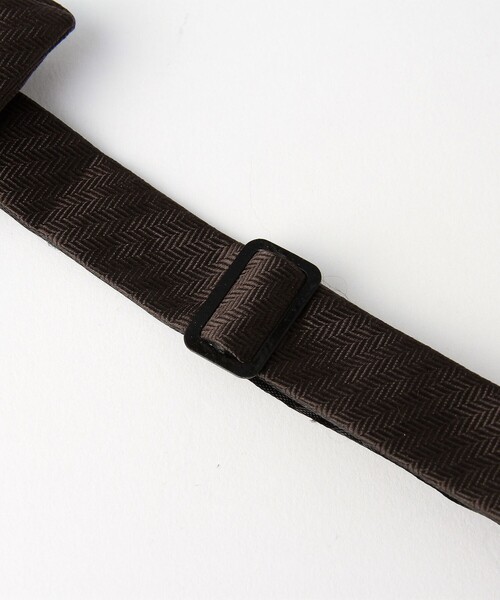 green label relaxing（グリーンレーベルリラクシング）の「ミニ ヘリンボーン ソリッド ボウタイ 蝶ネクタイ（蝶ネクタイ・メンズ・シルバー/ダークブラウン/ゴールド・FREE）」の9枚目の写真