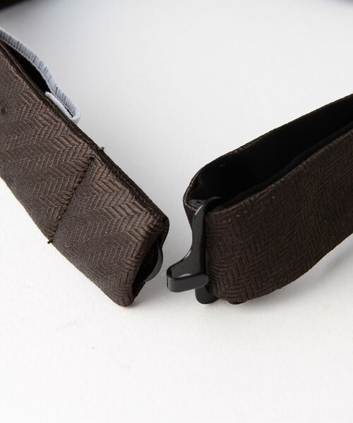 green label relaxing（グリーンレーベルリラクシング）の「ミニ ヘリンボーン ソリッド ボウタイ 蝶ネクタイ（蝶ネクタイ・メンズ・シルバー/ダークブラウン/ゴールド・FREE）」の8枚目の写真