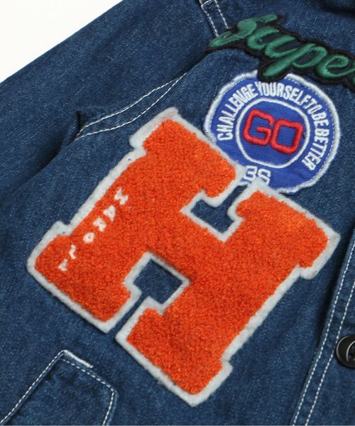 BREEZE（ブリーズ）の「フード付ワークジャケット（シャツ/ブラウス・キッズ・ベージュ/インディゴブルー/カーキ・80/90/130/140/100/120/95/110）」の7枚目の写真