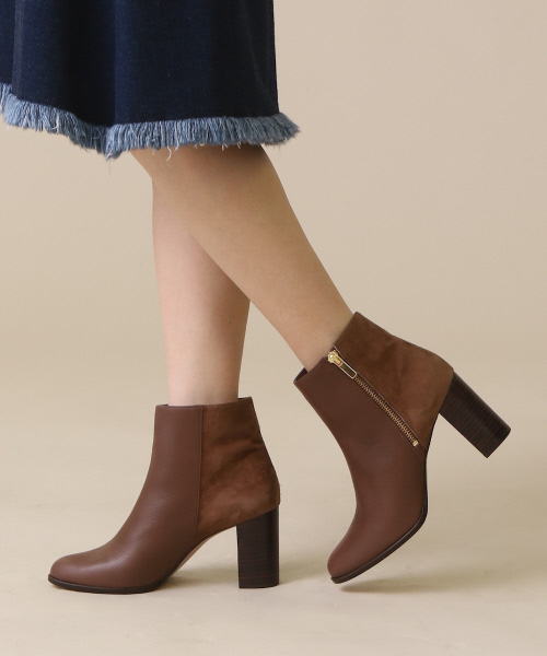 PICHE ABAHOUSE（ピシェ アバハウス）の「【Oggi1月号掲載】サイドジップハイアンクルブーツ（ブーツ・レディース・ダークブラウン/ブラック/ブラウン・38/37/39/36/35/40/34）」の7枚目の写真