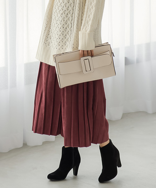 Re:EDIT（リエディ）の「[リエディ]ベルトモチーフクラッチバッグ/BAG/鞄/クラッチバッグ（クラッチバッグ・レディース・ネイビー/アイボリー/ワイン/ブラック・FREE）」の16枚目の写真