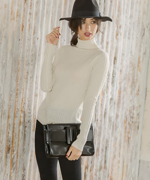 Re:EDIT（リエディ）の「[リエディ]ベルトモチーフクラッチバッグ/BAG/鞄/クラッチバッグ（クラッチバッグ・レディース・ネイビー/アイボリー/ワイン/ブラック・FREE）」の13枚目の写真