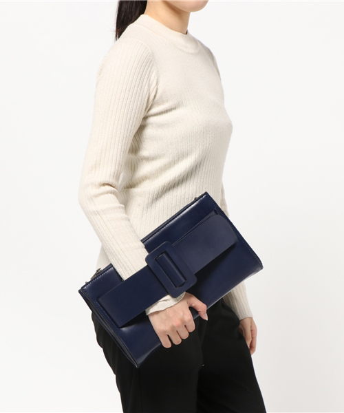 Re:EDIT（リエディ）の「[リエディ]ベルトモチーフクラッチバッグ/BAG/鞄/クラッチバッグ（クラッチバッグ・レディース・ネイビー/アイボリー/ワイン/ブラック・FREE）」の8枚目の写真