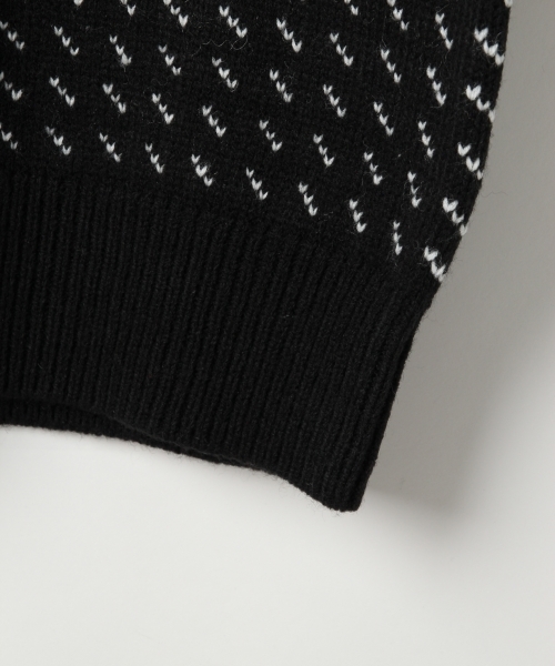 RAGEBLUE（レイジブルー）の「柄ジャガードニットクルー/737615（ニット/セーター・メンズ・ブラック/レッド/グリーン・MEDIUM/LARGE）」の21枚目の写真