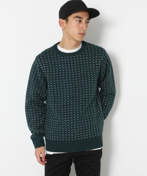RAGEBLUE（レイジブルー）の「柄ジャガードニットクルー/737615（ニット/セーター・メンズ・ブラック/レッド/グリーン・MEDIUM/LARGE）」の15枚目の写真