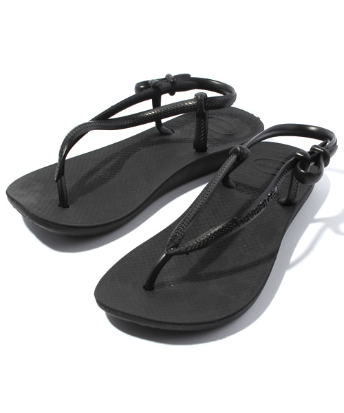 SHIPS for women（シップスフォーウィメン）の「HAVAIANAS:SLIM FIT SANDAL（サンダル・レディース・ブラック/ライトブルー/ゴールド・23/24）」の2枚目の写真