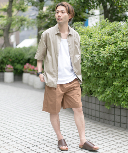 URBAN RESEARCH（アーバンリサーチ）の「URiD コットンサテン リラックスコーチシャツジャケット（シャツ/ブラウス・メンズ・ライトブルー/ベージュ系その他/ブラック・MEDIUM/LARGE）」の16枚目の写真