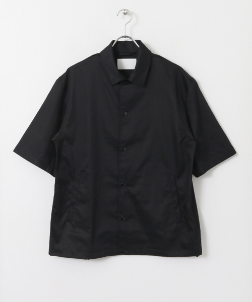 URBAN RESEARCH（アーバンリサーチ）の「URiD コットンサテン リラックスコーチシャツジャケット（シャツ/ブラウス・メンズ・ライトブルー/ベージュ系その他/ブラック・MEDIUM/LARGE）」の10枚目の写真