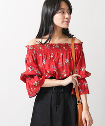 WEGO | WEGO/シャーリングオフショルブラウス(シャツ/ブラウス)