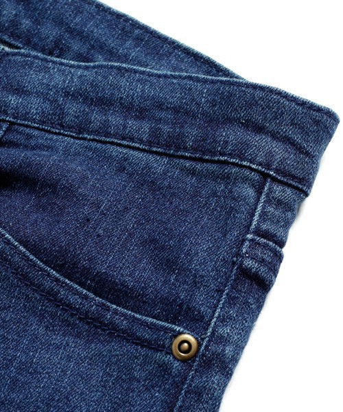 MONO-MART(モノマート)の「コットン×リネン ストレッチスキニーシルエットデニムパンツ(ウォッシング加工)(デニムパンツ・メンズ・オフホワイト/ブラック/サックスブルー/ライトグレー/インディゴブルー/ネイビー・M/L)」の20枚目の写真