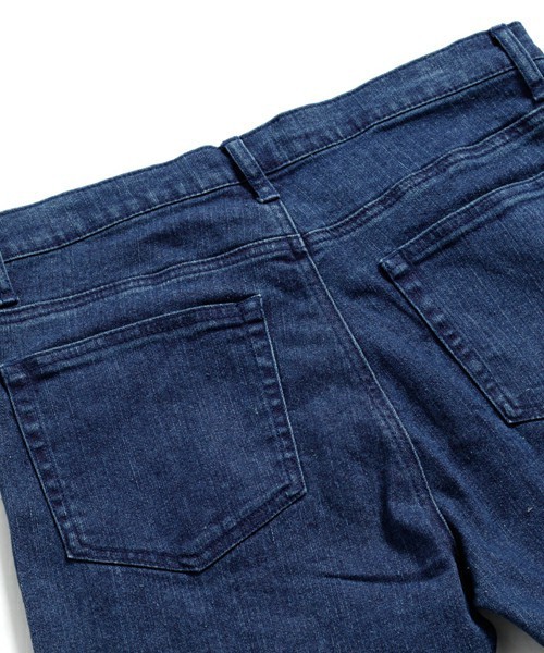 MONO-MART(モノマート)の「コットン×リネン ストレッチスキニーシルエットデニムパンツ(ウォッシング加工)(デニムパンツ・メンズ・オフホワイト/ブラック/サックスブルー/ライトグレー/インディゴブルー/ネイビー・M/L)」の11枚目の写真