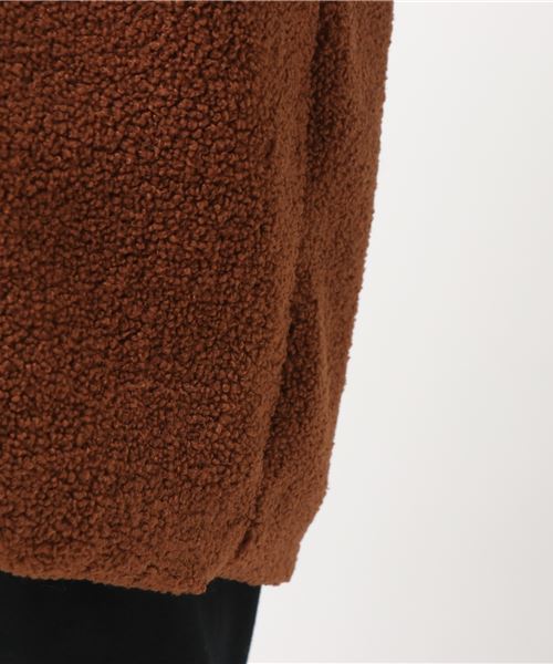 LBC（エルビーシー）の「スタンドカラーボアコート                  （その他アウター・レディース・オフホワイト/ネイビー/ブラウン・LARGE/MEDIUM）」の11枚目の写真