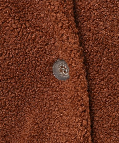 LBC（エルビーシー）の「スタンドカラーボアコート                  （その他アウター・レディース・オフホワイト/ネイビー/ブラウン・LARGE/MEDIUM）」の9枚目の写真