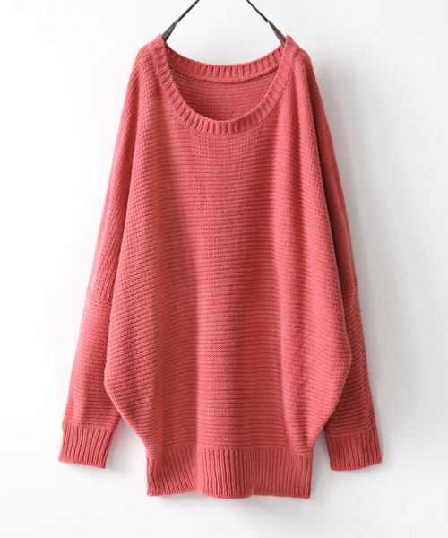 n'OrLABEL(ノアールレーベル)の「『バルキーニット』(ニット/セーター・レディース・イエロー/レッド/ブラック/カーキ/ネイビー/グレー/コーラルピンク/アイボリー/グリーン/モカ/パープル系その他・2/1)」の10枚目の写真