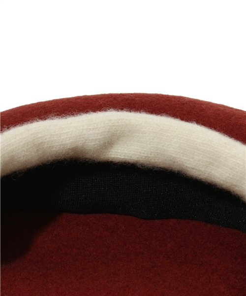 BEAMS BOY（ビームスボーイ）の「□BEAMS BOY / ロールベレー 12FW（ハンチング/ベレー帽・レディース・オフホワイト/グレー/オレンジ・ONE SIZE）」の8枚目の写真