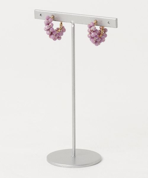 TONE SELECT GOODS(トーンセレクトグッズ)の「【marinaJEWELRY】Phosphosiderite pave earring(イヤリング・レディース・パープル・FREE)」の1枚目の写真