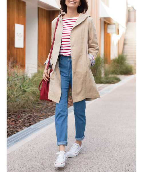 IEDIT(イディット)の「リブ イン コンフォート オールマイティーに合わせやすい ゆるストレートのすっきりデニムパンツ(デニムパンツ・レディース・ライトブルー/ブルー/インディゴブルー・1/9/10/13/3/6/12/11/2/4/7/8)」の6枚目の写真