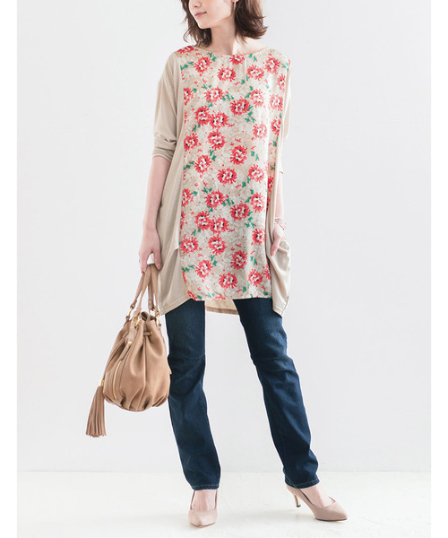 IEDIT(イディット)の「リブ イン コンフォート オールマイティーに合わせやすい ゆるストレートのすっきりデニムパンツ(デニムパンツ・レディース・ライトブルー/ブルー/インディゴブルー・1/9/10/13/3/6/12/11/2/4/7/8)」の8枚目の写真