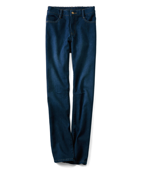 IEDIT(イディット)の「リブ イン コンフォート オールマイティーに合わせやすい ゆるストレートのすっきりデニムパンツ(デニムパンツ・レディース・ライトブルー/ブルー/インディゴブルー・1/9/10/13/3/6/12/11/2/4/7/8)」の17枚目の写真