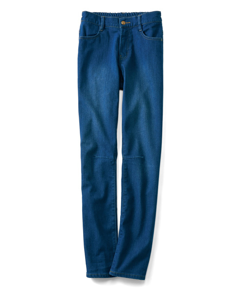 IEDIT(イディット)の「リブ イン コンフォート オールマイティーに合わせやすい ゆるストレートのすっきりデニムパンツ(デニムパンツ・レディース・ライトブルー/ブルー/インディゴブルー・1/9/10/13/3/6/12/11/2/4/7/8)」の18枚目の写真