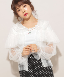 apres jour | チュールアソートフリル襟ブラウス【ZOZOTOWN限定アイテム】(シャツ/ブラウス)