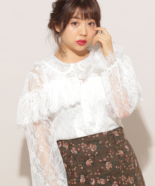 apres jour（アプレジュール）の「チュールアソートフリル襟ブラウス【ZOZOTOWN限定アイテム】（シャツ/ブラウス・レディース・その他/オフホワイト/ホワイト・フリー）」の16枚目の写真
